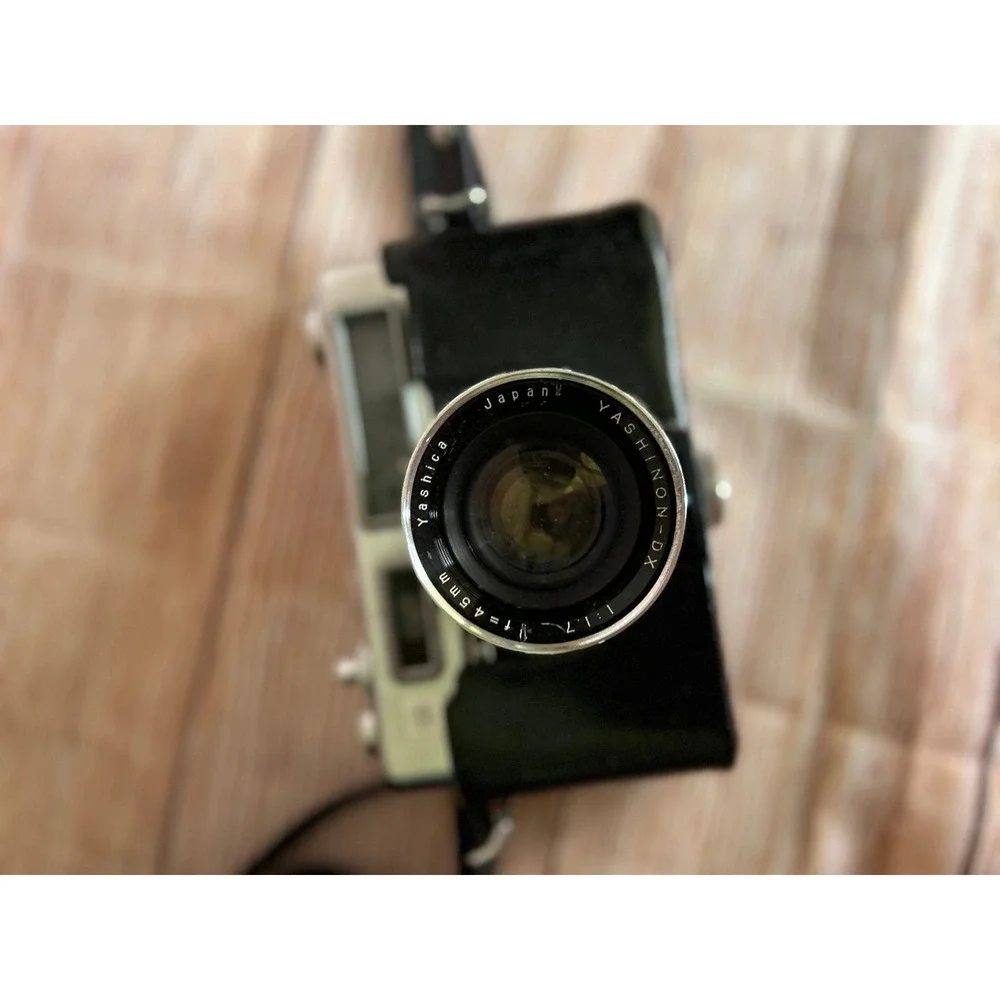 Vintage camera and case